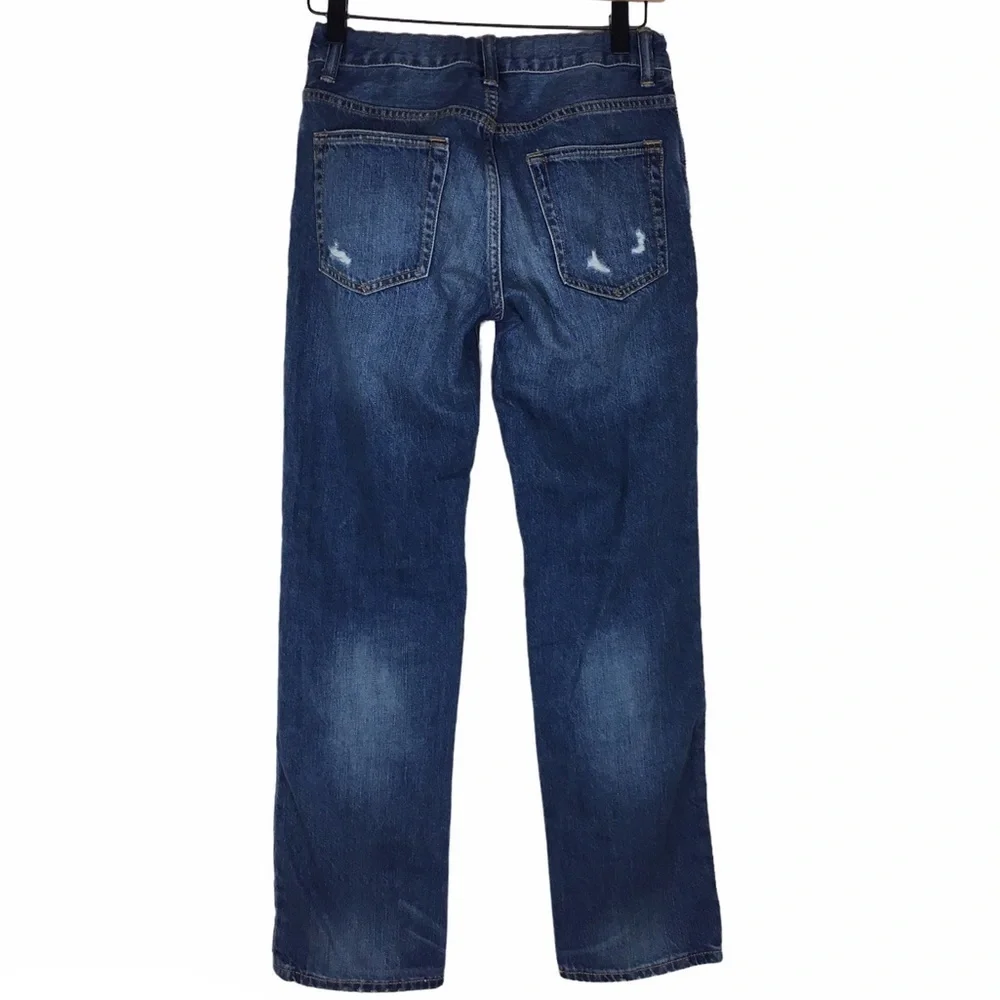 GAP Kids Jeans Original Straight Leg Distressed 100% Cotton Denim 14 Regular